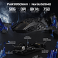 ATTACK SHARK R5 Ultra Carbon Fiber Wireless Gaming Mouse, 39g World-Class Superlight, 8K Polling, 42,000 DPI PAW3950MAX Sensor, Black