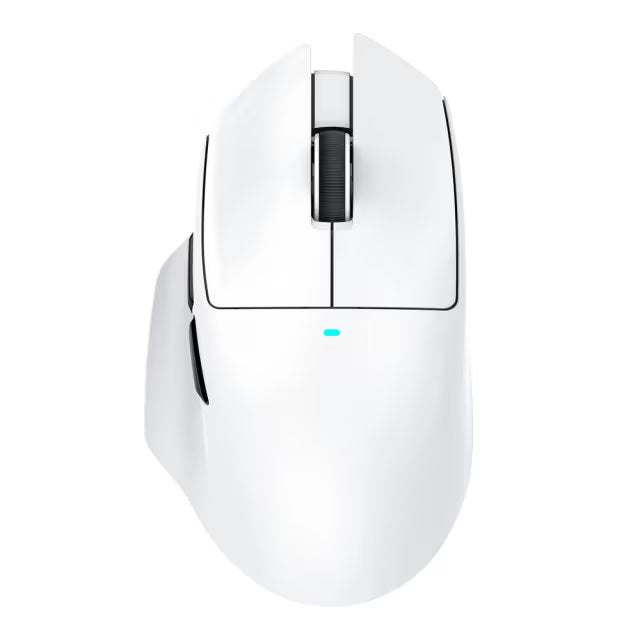 ATTACK SHARK V6 Ultra-Light Wireless Gaming Mouse, 40g Superlight, RGB Magnetic Charging Dock, 25,000 DPI PixArt PAW3311, Tri-Mode Connectivity, White