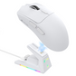 ATTACK SHARK X1 Wireless Gaming Mouse with Touchpad RGB Charging Dock, 53g Ultra-Light, 40K DPI PAW3395PRO Sensor, & 100M Omron Switches, White