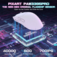 ATTACK SHARK X1 Wireless Gaming Mouse with Touchpad RGB Charging Dock, 53g Ultra-Light, 40K DPI PAW3395PRO Sensor, & 100M Omron Switches, White