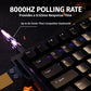 ATTACK SHARK X68 HE Magnetic Switch Gaming Keyboard, 66 Keys Compact Layout, 8000Hz Polling Rate, 0.01mm Rapid Trigger, Tri-Mode RGB, Black | X68 HE