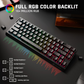 ATTACK SHARK X68 PRO HE Wireless Magnetic Gaming Keyboard, 60% Ultra-Compact Tri-Mode, 8KHz Polling, & 0.01mm Rapid Trigger, Black Contour Line