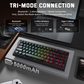 ATTACK SHARK X68 PRO HE Wireless Magnetic Gaming Keyboard, 60% Ultra-Compact Tri-Mode, 8KHz Polling, & 0.01mm Rapid Trigger, Black Contour Line