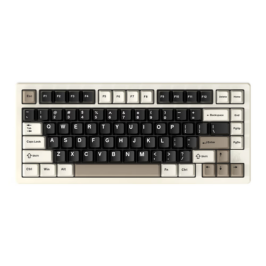 ATTACK SHARK X75 Full Aluminum Wireless Mechanical Keyboard, 75% CNC Aluminum, Kailh Cheese White Switches, & 10000mAh Battery, White Games Corner 