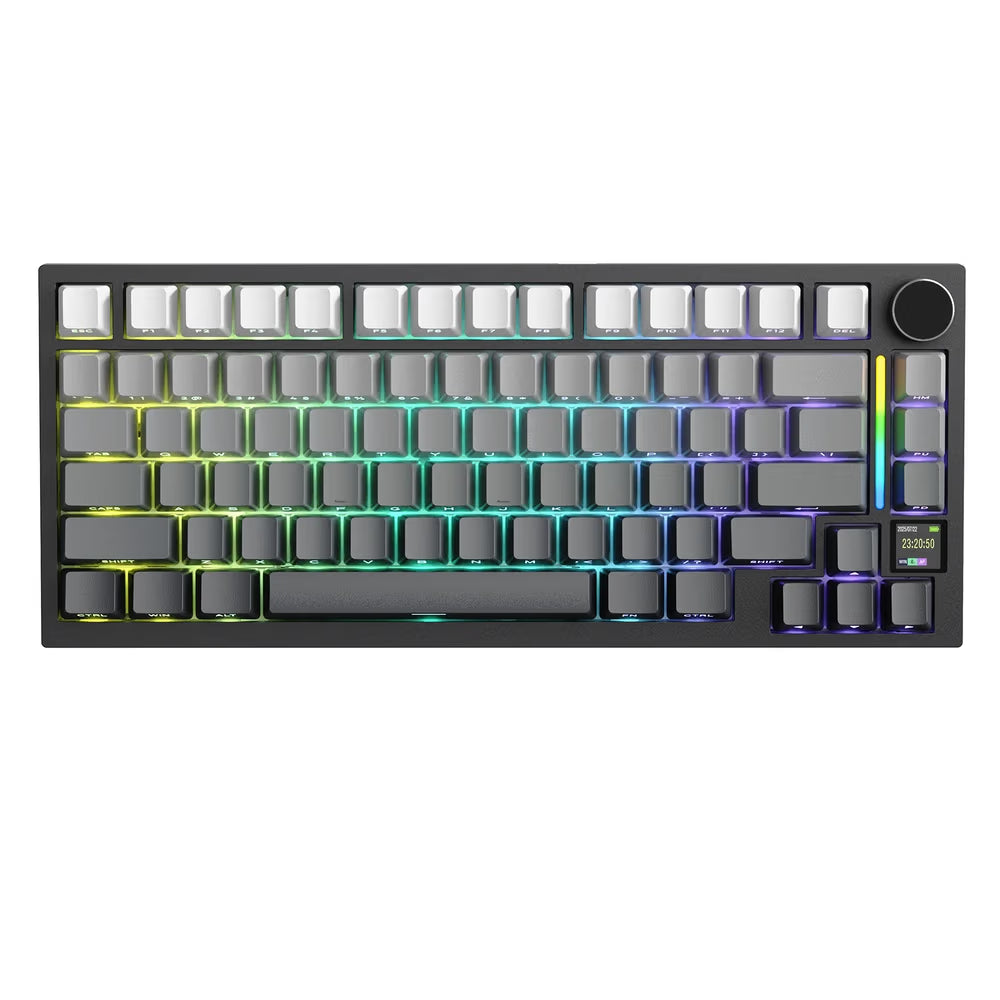 ATTACK SHARK X820 Ultra RGB Tri-Mode Gasket MOON LIGHT Mechanical Keyboard, 75% Compact Layout, Smart Display & Knob, Gift Switches, Hot-Swappable
