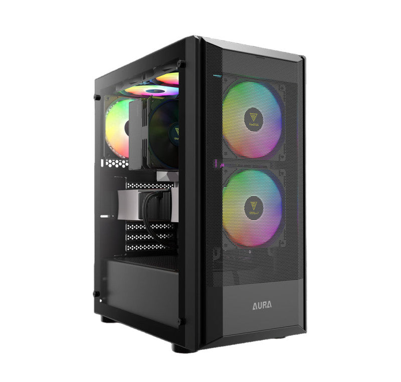 GAMDIAS Aura GC6 Elite ARGB Mid Tower Case Black GD-AURA-GC6-ELITE