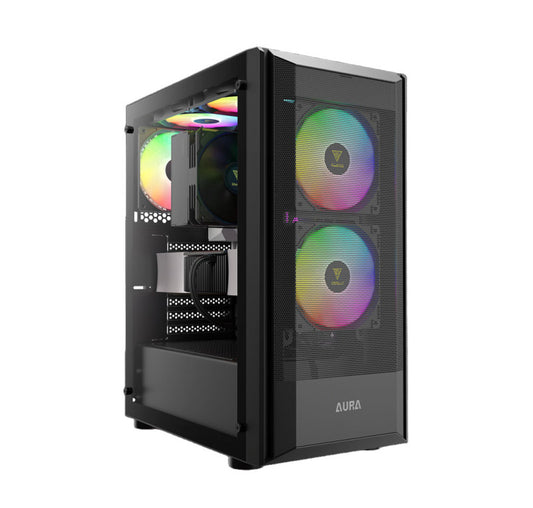 GAMDIAS Aura GC6 Elite ARGB Mid Tower Case Black GD-AURA-GC6-ELITE