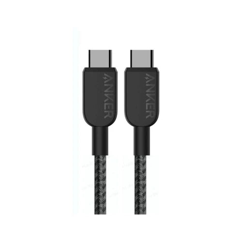 Anker Usb-C To Usb-C Cable 3Ft 240W Nylon Black, A81D5H11