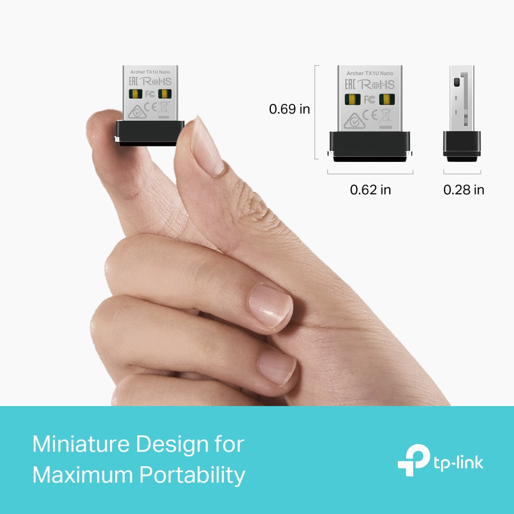 TP-Link Archer TX1U Nano AX300 Wi-Fi 6 Wireless USB Adapter