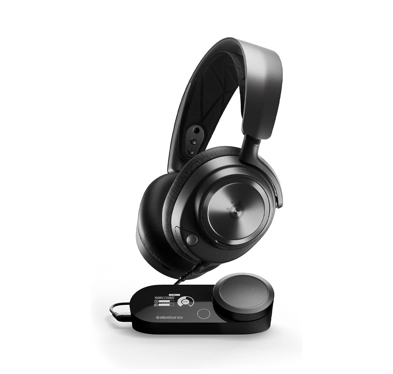 STEELSERIES ARCTIS NOVA PRO MULTI-SYSTEM GAMING HEADSET - PREMIUM HI-FI DRIVERS, HI-RES AUDIO - 360° SPATIAL AUDIO - GAMEDAC GEN 2 - ESS SABRE QUAD-DAC - STEALTH RETRACTABLE MIC - PC, PS5, PS4, SWITCH