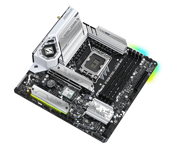 ASRock B760M Steel Legend WiFi LGA 1700 DDR5 Micro ATX Motherboard