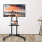DG 60B Economy Versatile & Compact TV Stand – Mobile TV Cart for 32"–75" TVs | Height Adjustable | VESA 600×400 | 50kg Capacity