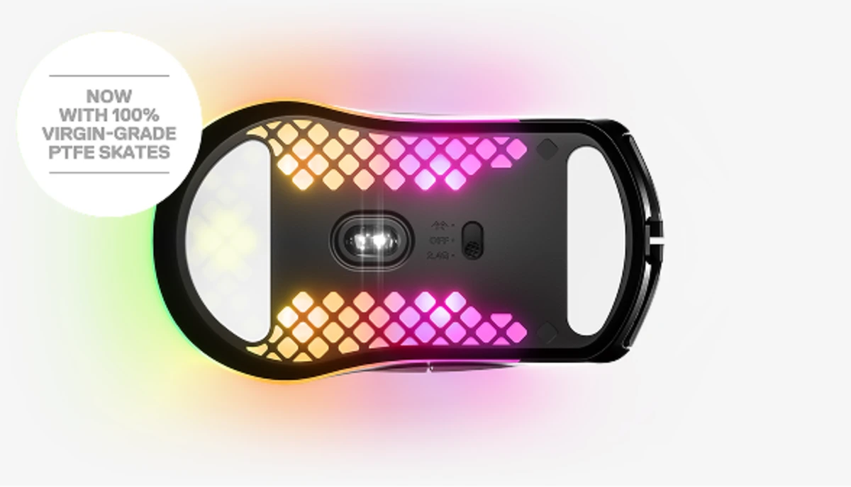 SteelSeries Aerox 3 Wireless Ultra-Lightweight Gaming Mouse - Onyx