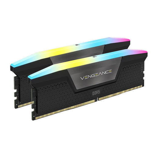 CORSAIR VENGEANCE RGB 32GB (2 X 16GB) 288-PIN PC RAM DDR5 5600 (PC5 44800) XMP 3.0 AMD EXPO DESKTOP MEMORY MODEL CMH32GX5M2B5600Z36K