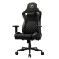 COUGAR Defensor Gold F Gaming Chair – PushBack Recline, 4D Folding Armrests, Hyper-Dura Leatherette, Ergonomic Design