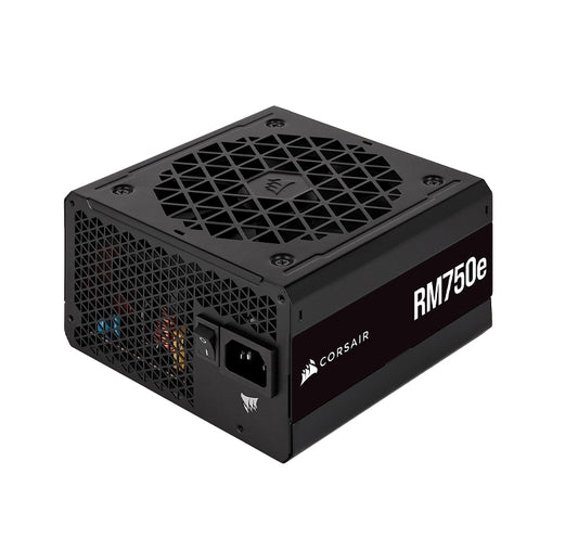 CORSAIR RM750E FULLY MODULAR LOW-NOISE ATX POWER SUPPLY - DUAL EPS12V CONNECTORS - 105°C-RATED CAPACITORS - 80 PLUS GOLD EFFICIENCY - MODERN STANDBY SUPPORT - BLACK