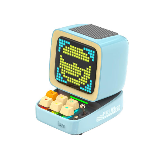 DIVOOM DITOO-PRO RETRO PIXEL ART GAME BLUETOOTH SPEAKER WITH 16X16 LED APP CONTROLLED FRONT SCREEN (BLUE)