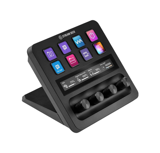 Elgato USB-C Stream Deck +, Audio Mixer, Production Console and Studio Controller for Content Creators, Streaming, Gaming, with Customizable Touch Strip dials and LCD Keys, Works with Mac and PC