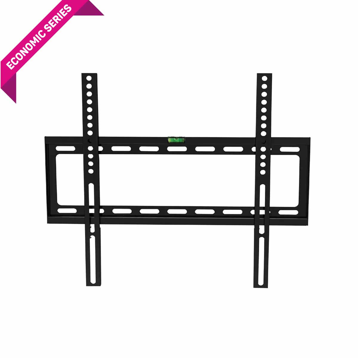 Skill Tech SH 45F Economy Fixed TV Wall Mount Bracket for Up to 70 Inch TVs | Heavy-Duty Steel, Slim Design, Easy Installation, Black