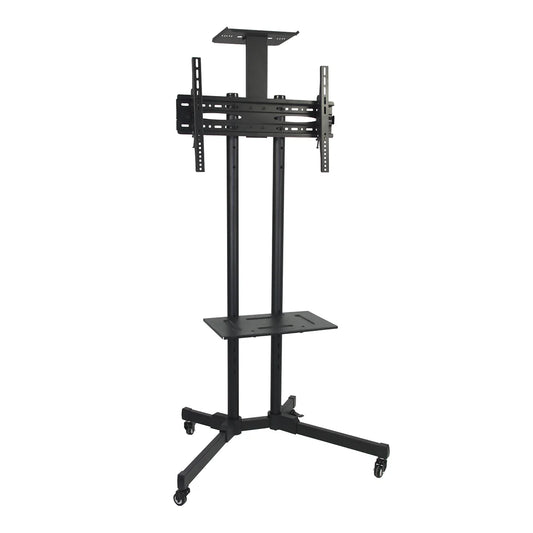 DG 60B Economy Versatile & Compact TV Stand – Mobile TV Cart for 32"–75" TVs | Height Adjustable | VESA 600×400 | 50kg Capacity Games Corner 