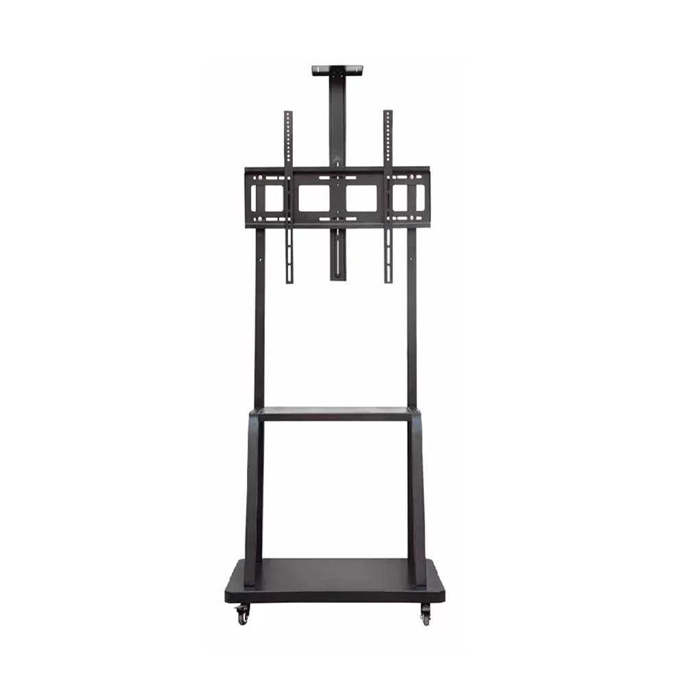 SH 75BFS Ultra-Heavy Duty Steel Mobile TV Stand – Height Adjustable TV Cart for 32"–75" TVs | VESA 600×400 | 50kg Capacity