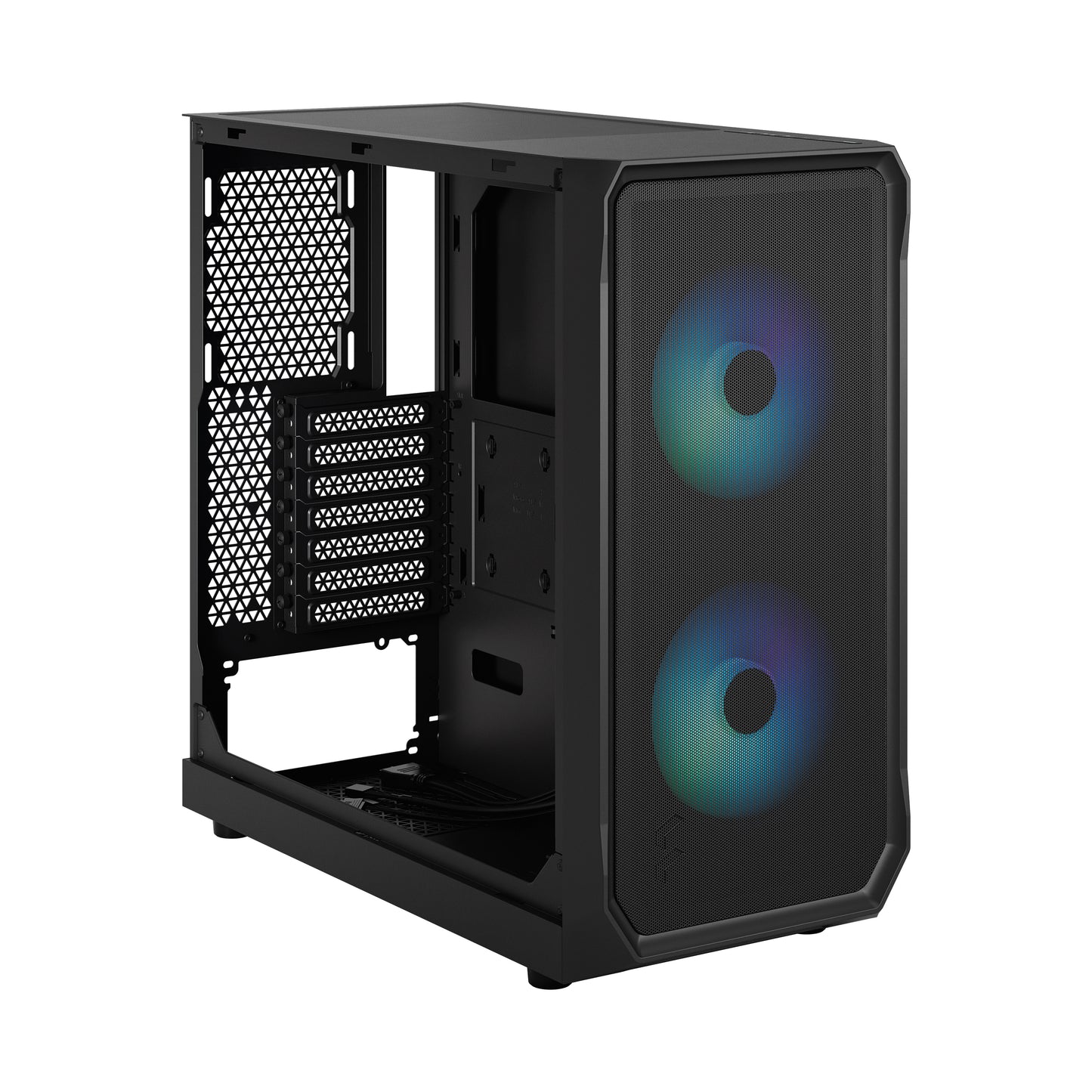 Fractal Design Focus 2 RGB Black TG Clear Tint, mid tower,Tempered Glass-GC