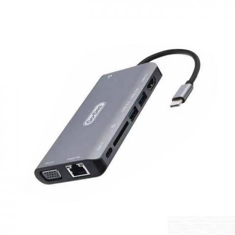 GO-DES GD-8792 USB C HUB 9 IN 1 Adapter