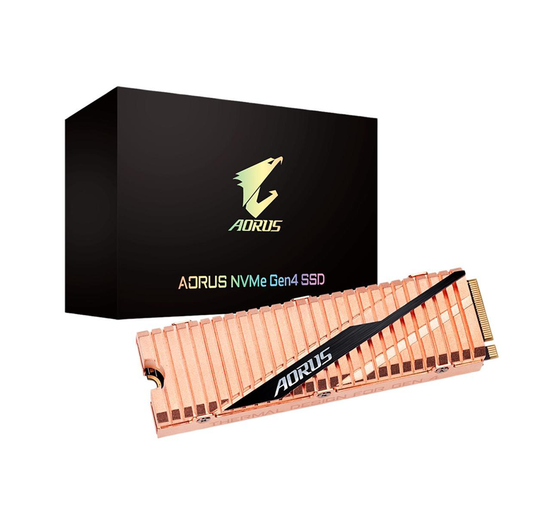 GIGABYTE AORUS NVME GEN4 SSD 1TB M.2 2280 PCI-EXPRESS 4.0 X4 3D TLC INTERNAL SOLID STATE DRIVE (SSD) DUAL SIDE COPPER GP-ASM2NE6100TTTD