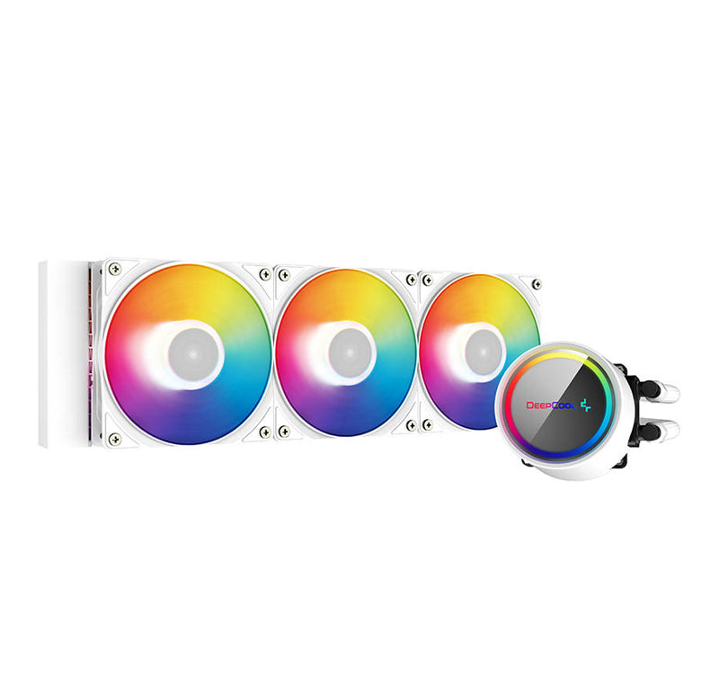 DEEPCOOL GAMMAXX L360 A-RGB WH 1800 RPM LIQUID COOLER/AIO WHITE SUPPORT INTEL LGA2066/2011-V3/2011/1700/1200/1151/1150/1155 I AMD AM4- DP-H12CF-GL360-ARGB-WH