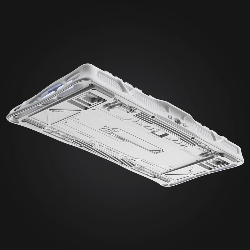 Gravastar Mercury K1 Gradient Black Tri-mode (Wired/Bluetooth/2.4GHz Wireless) 75% Mechanical Gaming Keyboard, Side Engraving, Bionic Flow, 5-Layer Sound Deadening Padding, Wear Resistant and Non-Slip, RGB Backlit Keyboard, Whte | GS K1_GWHT