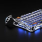 GravaStar Mercury K1 Pro Wireless Gaming Keyboard, 75% Layout, Interstellar Silver, RGB, 79 Keys + Knob, Kailh Linear Switches, 8000mAh Battery| GS K1_PRO_S_CGRY