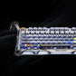 GravaStar Mercury K1 Pro Wireless Gaming Keyboard, 75% Layout, Interstellar Silver, RGB, 79 Keys + Knob, Kailh Linear Switches, 8000mAh Battery| GS K1_PRO_S_CGRY
