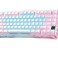 GravaStar K1 Lite 75% Wireless Mechanical Gaming Keyboard – Aurora Mist, Tri-Mode Connectivity, Hot-Swappable, RGB, Aurora Mist | K1 Lite