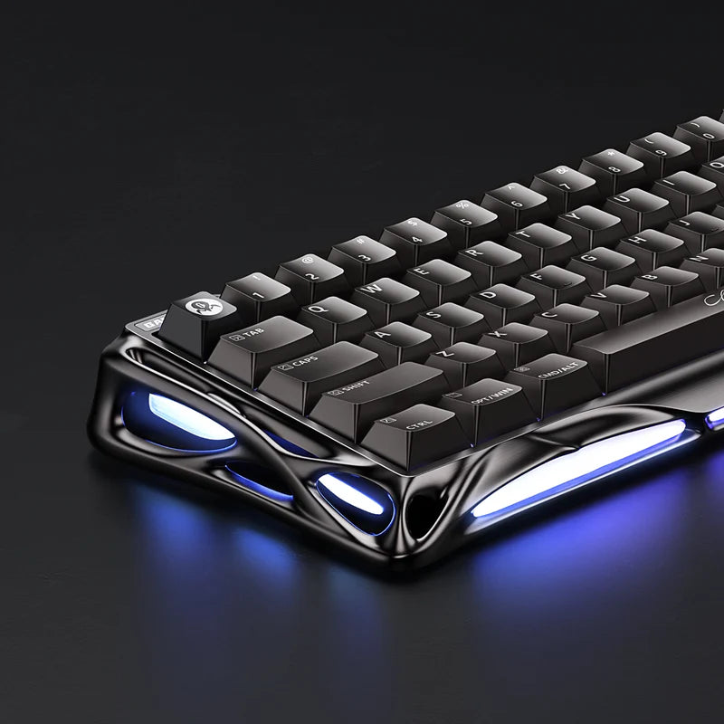 GravaStar Mercury V60 Pro Deluxe Edition, Aluminum Magnetic Gaming Keyboard 8kHz Polling & Dual Keycap Gift Set, GunMetal | V60 Pro Deluxe