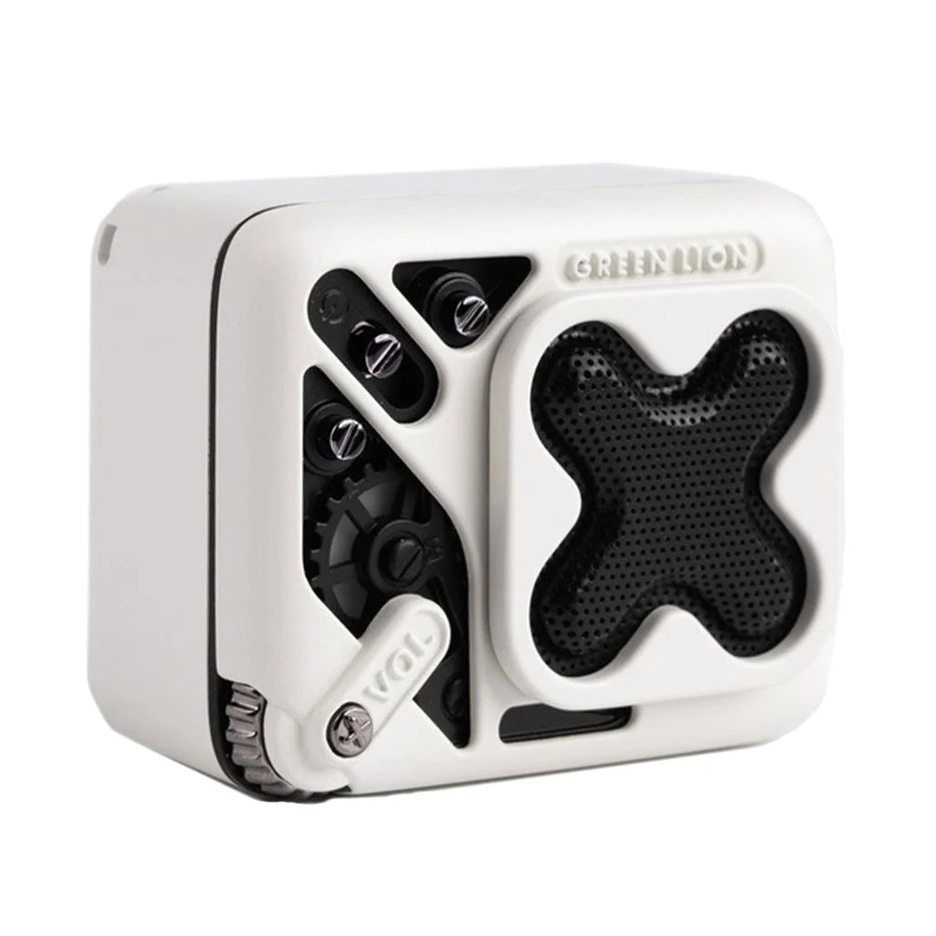 Green Lion Champion Mini Speaker – White, GNCHAMPSPWH