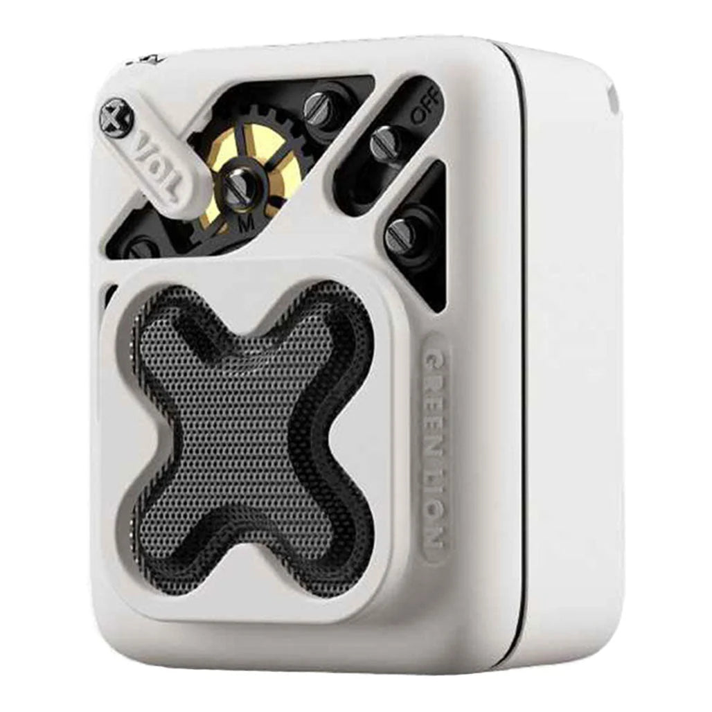 Green Lion Champion Mini Speaker – White, GNCHAMPSPWH