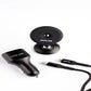 Green Lion 3 in 1 Combo ( Magnetic Car Holder / Car Charger 20W PD-QC / USB-C to Lightning Cable 1.2M 20W ) - Black,GN3IN1COMBO