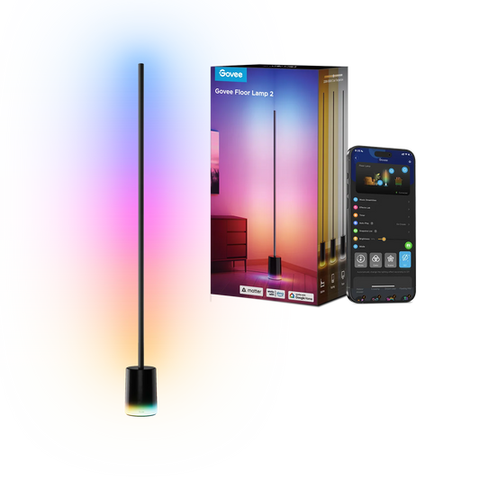 Govee Floor Lamp 2 H607C RGBIC Smart LED Floor Lamp with Alexa, Google Assistant & Music Sync-H607C Games Corner 