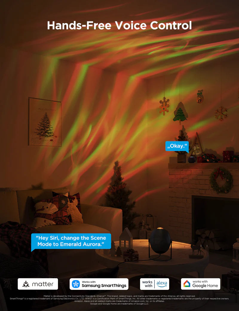 Govee Star Light Projector H6093 RGBW Smart Galaxy Projector with Wi-Fi, Bluetooth & Matter