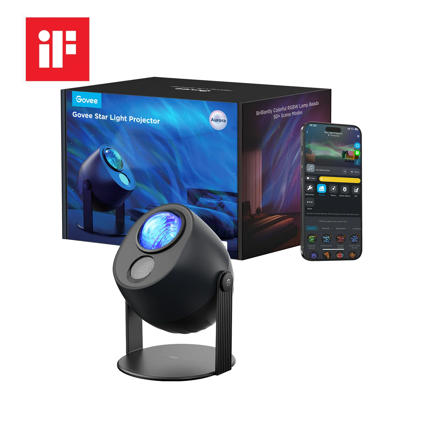 Govee Star Light Projector H6093 RGBW Smart Galaxy Projector with Wi-Fi, Bluetooth & Matter