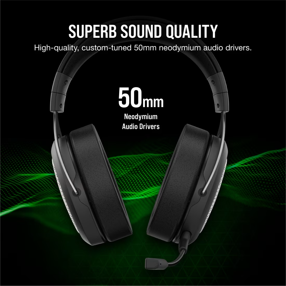 CORSAIR HS75 XB WIRELESS Gaming Headset for Xbox&Pc