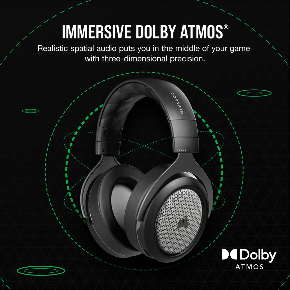CORSAIR HS75 XB WIRELESS Gaming Headset for Xbox&Pc