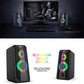 Havit SK202 RGB 2.0 Stereo Electronic Sports Gaming Wired Speakers, Black | HVSPK-SK202-BK