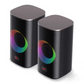 Havit SK212SE RGB 2.0 Stereo Electronic Sports Gaming Wired Speakers, Black + Ochre | HVSPK-SK212SE-BO