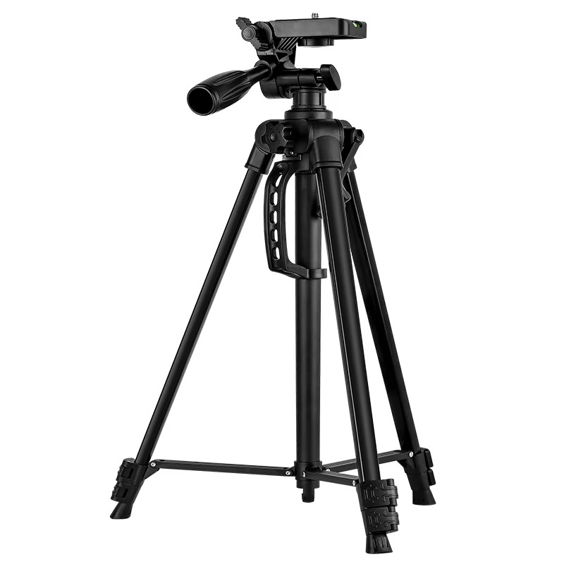 Adjustable Aluminum Tripod Stand 50–280 cm for Camera & Phone with Light, Tripod Stand