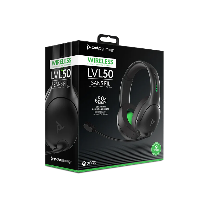 Pre-Owned PDP Gaming LVL50 Wireless Stereo Headset with Noise Cancelling Microphone: Black - Xbox