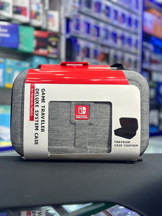 Nintendo Switch Game Traveler Deluxe System Case-white gray