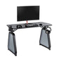TWISTED MINDS RGB INFINITY GLASS LEGS (120*60*75 CM) GAMING DESK | TM-GMD12-D1
