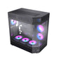 Acegeek icecube Mid-Tower Case with 7x RGB Fans - Black