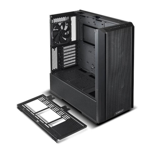 LIAN LI LANCOOL 216 E-ATX PC Case, Airflow Gaming Computer Case with All-Around Mesh Panels, 2x160mm & 1x140mm PWM Fans Pre-Installed and Innovative Rear PCIe Fan Bracket Chassis (Black)